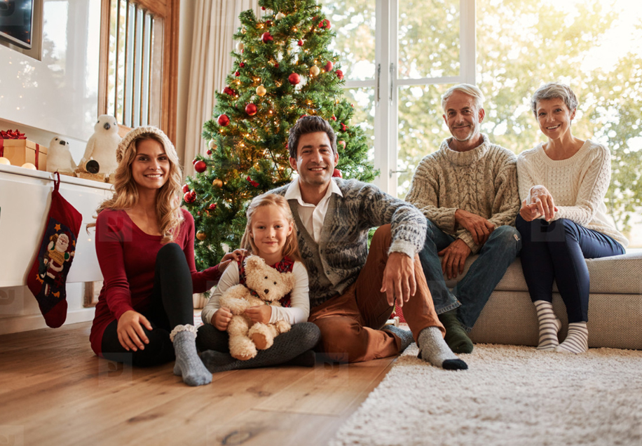 photographe pour Noël en famille