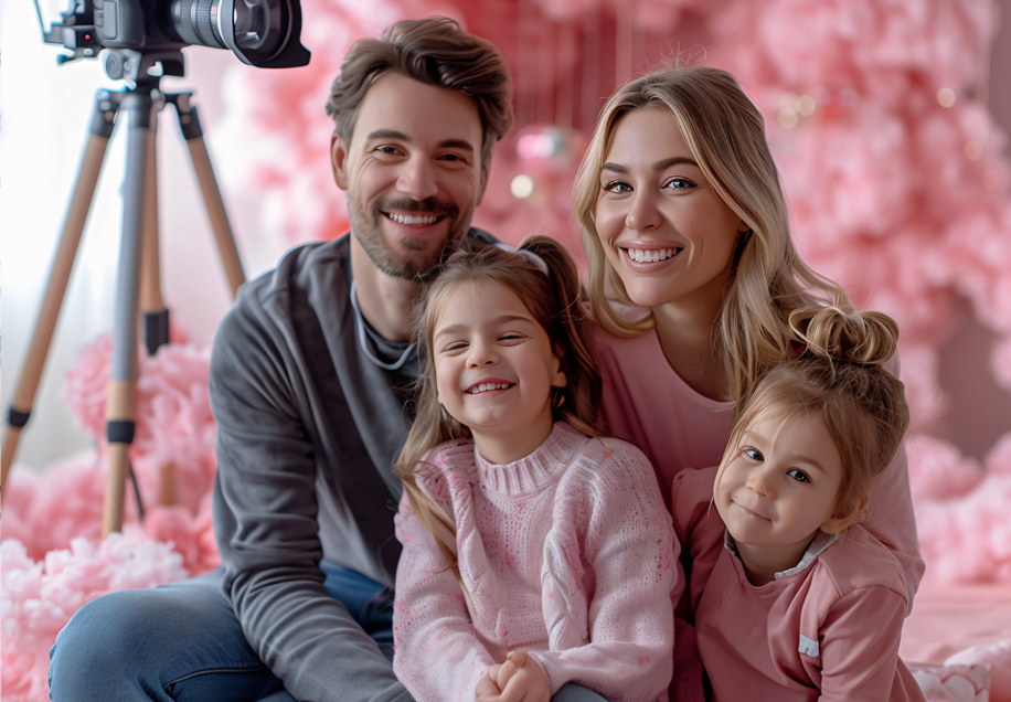 séancce studio en famille